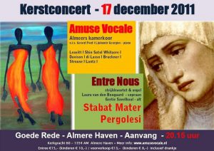 Flyer Amuse Vocale - Kerstconcert 2011